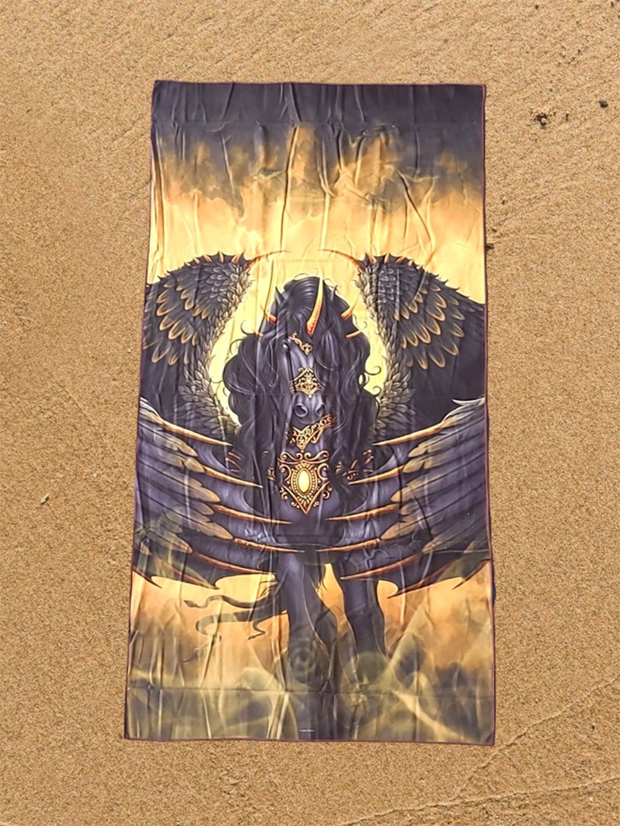 Pegasus Strandlaken 90*180cm Black Pegasus