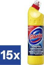 Nettoyant WC Glorix Original avec Javel (Pack économique) - 15 x 750 ml