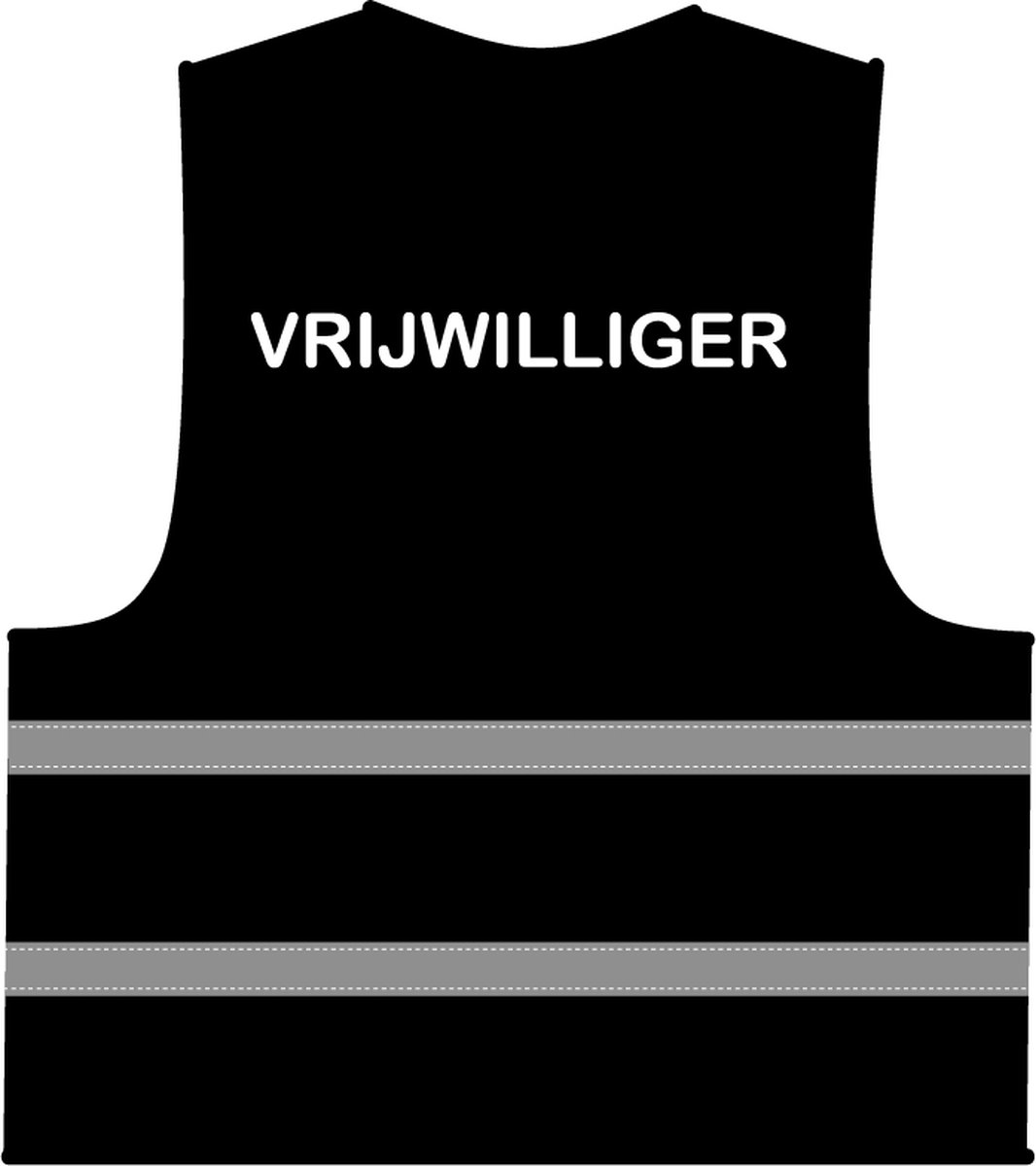 Vrijwilliger hesje zwart