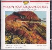 Violon pour les jours de fete, festive music for violin - Diverse componisten - Marc-Olivier Dupin