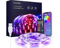 Led Strip - 10 Meter - RGB Verlichting - Zelfklevende Synchronisatie Met Muziek - USB Aangedreven - App & Afstandsbediening