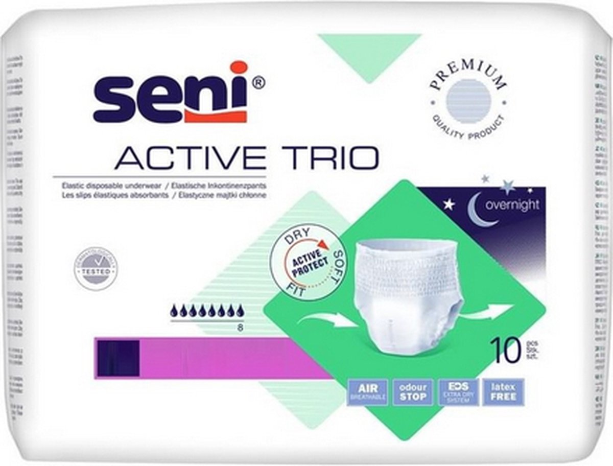 Goedkoopste Seni Active Trio Large - 16 pakken van 10 stuks