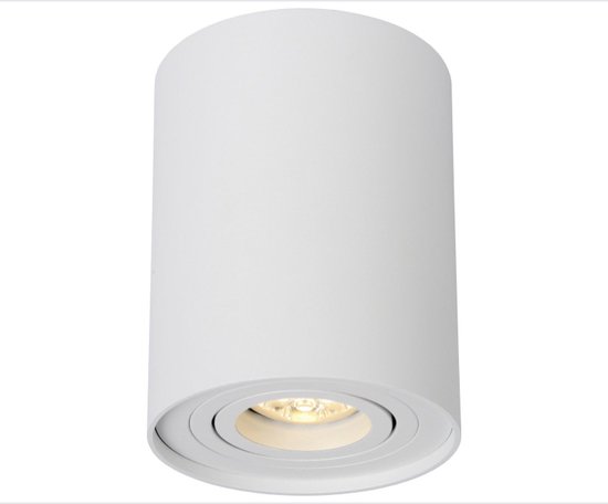 Lucide TUBE - Spot plafond - Ø 9,6 cm - 1xGU10 - Blanc