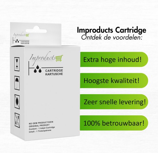 Improducts® Inkt cartridges - Alternatief Epson 18XL 5 stuks - Improducts