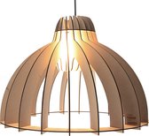 Van Tjalle en Jasper | Granny Smith hanglamp - Naturel | Bouw pakket | MDF (hout) | Hout kleur | E27 fitting | Laser gesneden | Sfeer licht | Sfeervolle verlichting | Uniek Dutch Design