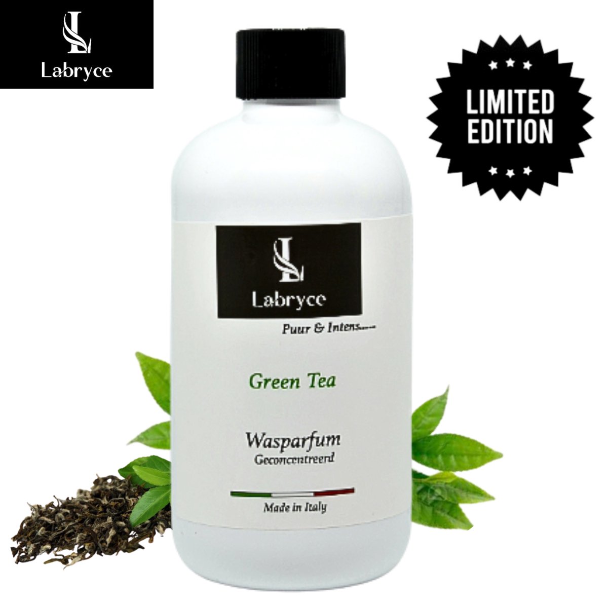 Labryce® Wasparfum Green Tea - 250 ml - Met extra langdurige geursensatie - Exclusieve Geuren - Ook verkrijgbaar in Wasparfum Proefpakket