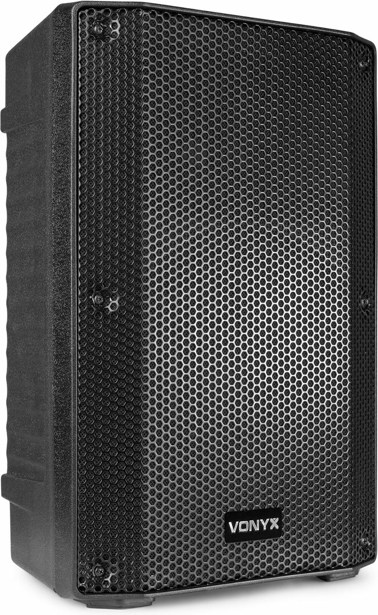 Speaker - Vonyx VSA10P - passieve speaker 10'' - 500W - Kunststof behuizing met wieltjes - Perfect voor mobiel gebruik