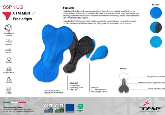 bikeboxer. Endurance Heren fietsonderbroek met zeem voor lange afstanden - 2XL — afbeelding 3