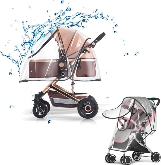 Reer RainCover Active transparante regenhoes voor buggy en jogger