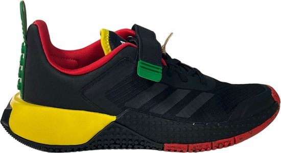 Adidas - Lego Sport DNA ELK - Zwart/Rood/Geel - Kinderen - Maat 36 2/3 | bol