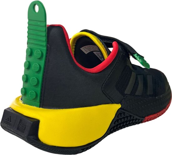 Adidas - Lego Sport DNA ELK - Zwart/Rood/Geel - Kinderen - Maat 36 2/3 | bol