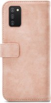Mobilize Elite Gelly Telefoonhoesje geschikt voor Samsung Galaxy A03s Hoesje Bookcase Portemonnee - Soft Pink