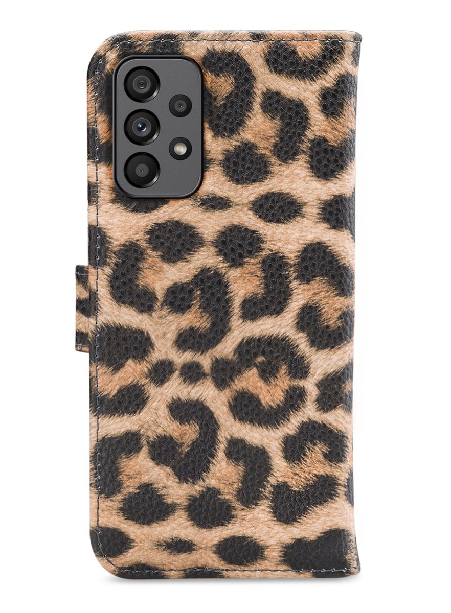 My Style - Samsung Galaxy A73 5G Hoesje - Flex Wallet Luipaard Bruin