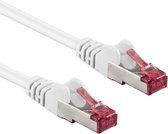S/FTP CAT6A 10 Gigabit Netwerkkabel - CU - 0,15 meter - Wit
