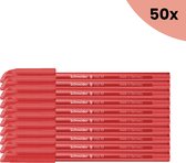 50x stylo à bille Schneider Vizz M rouge