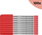 100x Balpen Schneider Tops 505 M rood