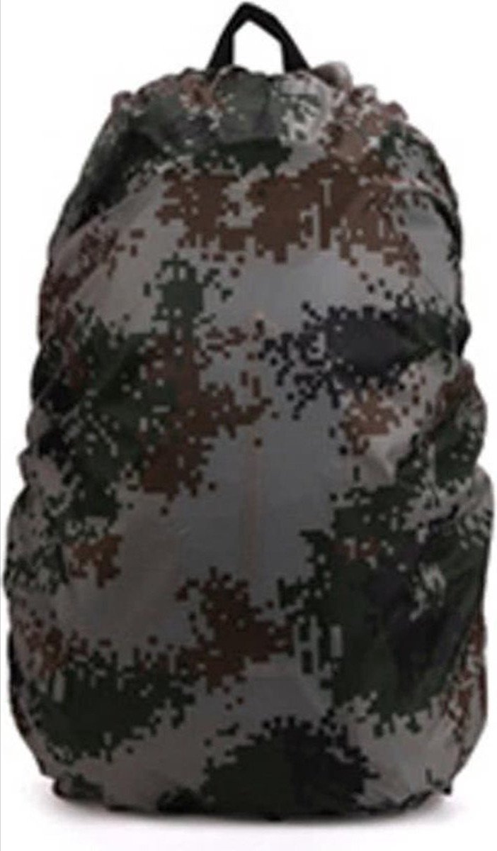 *** Camo Backpack Raincover 25L- Tassenhoes - Waterafstotend - Bagcover - Rugzakhoes - Regenhoes voor Rugzak - Waterdicht - van Heble® ***
