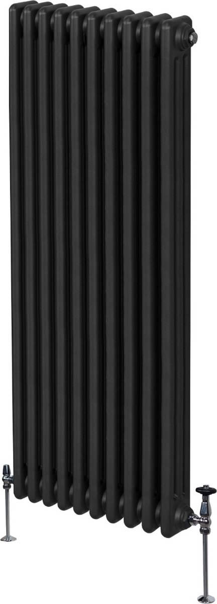 Traditionele 3-kolomsradiator - zwart - 1800x472 mm - 6596 btu