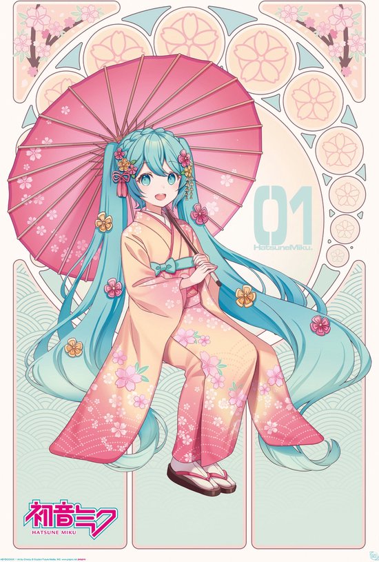 Poster Hatsune Miku Sakura Kimono 61x91,5cm