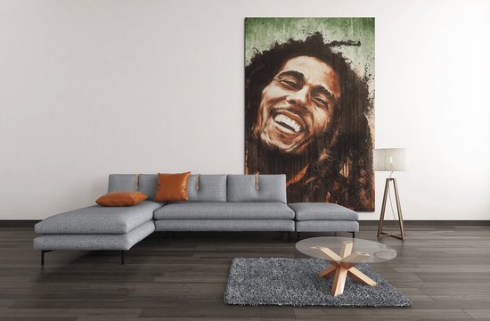 Canvas Schilderij - Bob Marley - Wanddecoratie - Foto Op Canvas - 120x80 cm