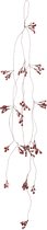 Hangende slinger van mini rode kunstbloemen H106