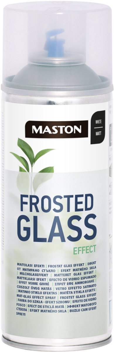 Maston Frosted Glass Effect spuitverf - Transparant - Matglas effect spuitverf - 400 ml - spuitbus verf