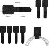 Organisateur de câbles - Fermetures velcro - Attache-câbles - 20 pièces Autocollantes - Attaches de Attache-câbles - Extra Fortes