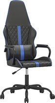 vidaXL-Gamestoel-kunstleer-zwart-en-blauw