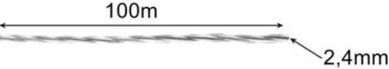 Bigstren Maaidraad 2.4 mm x 100 meter - Duurzaam en Krachtig voor Alle Bosmaaiers van Bigstren — afbeelding 2