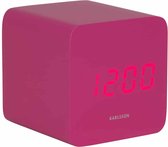 Karlsson Wekker Spry Square - Roze - 6.6x6.8x6.6cm - Scandinavisch