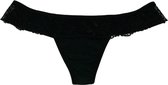 Selenacare - Menstruatie ondergoed Brazilian String - zwart - Maat S - 34-36