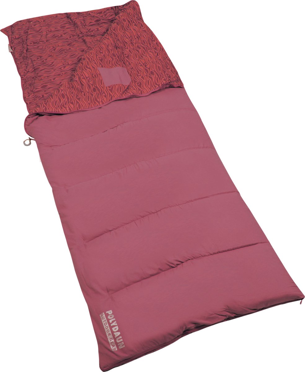 Polydaun Beach house - slaapzak - GRS Isocraft® vulling - red/wave - 80x210 cm