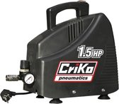 CriKo compressor - Olievrij - 1.5 PK - Handzaam - Drukmeter - Max 8 bar - C00003123BL