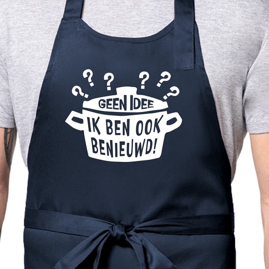 Tablier de cuisine Chef Frites - Tablier de cuisine avec texte - Vaderdag des Pères Fête des Mères Anniversaire Anniversaire - Beige