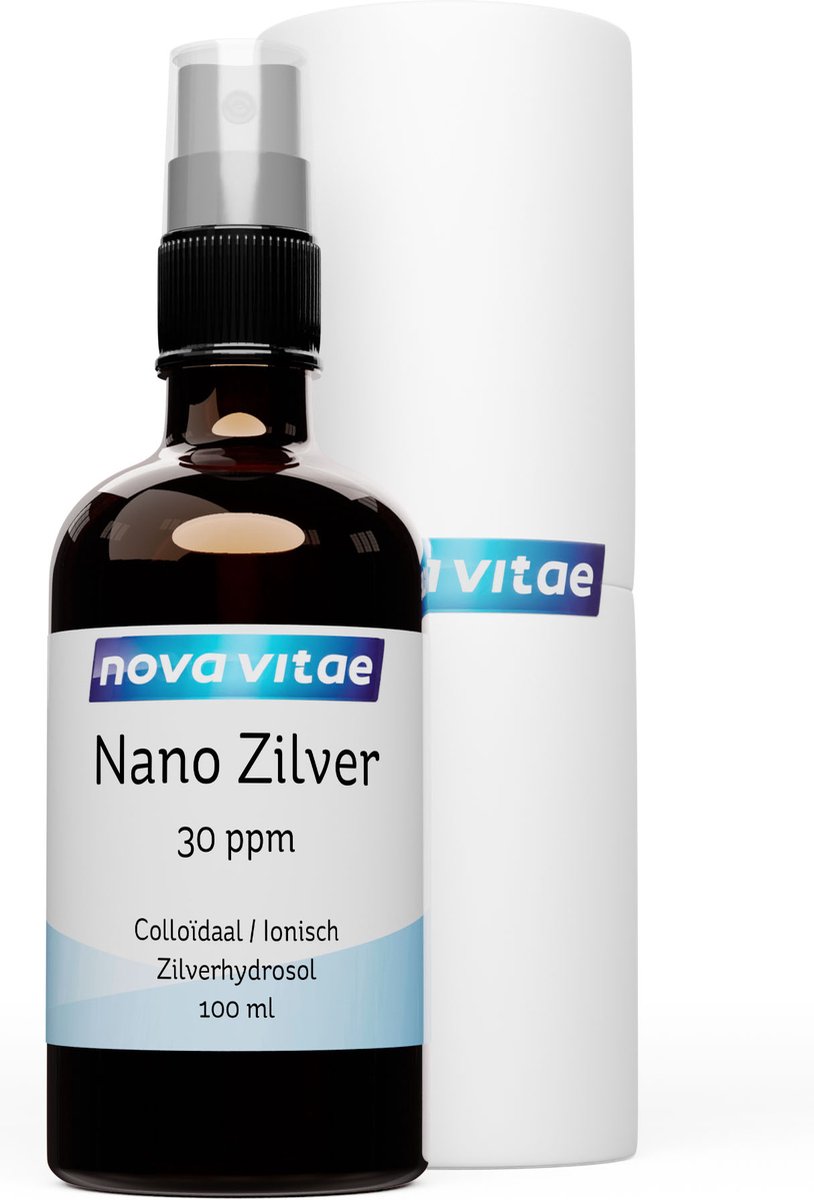 Goedkoopste Nova Vitae - Nano Zilver Spray - 30 ppm - Colloïdaal - Ionisch - Zilverhydrosol - 100 ml
