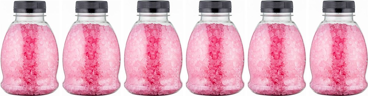 Goedkoopste Claudius Badzout Rozen - 375 gram - Fles met zwarte dop - Set van 6 stuks