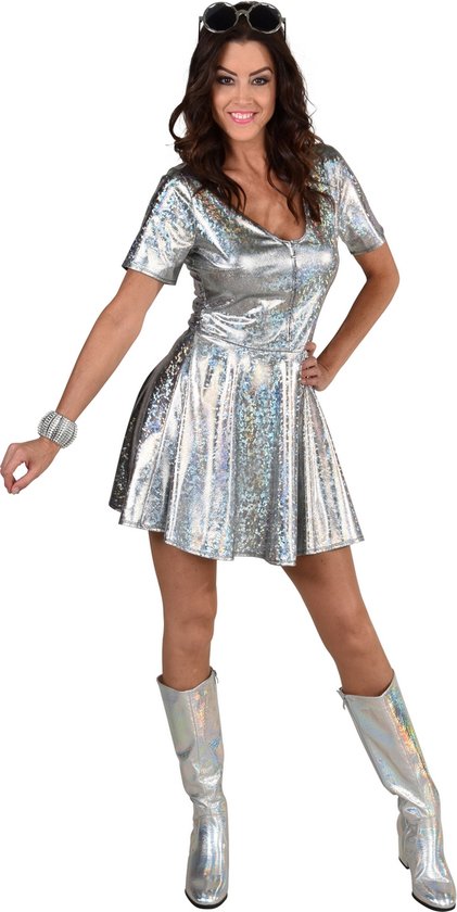 Feestkleding Zilver Jurkje Magic By Freddy's Jaren 80 90 Kostuum