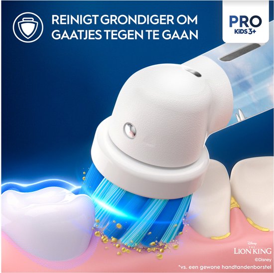 Oral-B Pro Kids - The Lion King - Brosse à dents électrique - Conçue par Braun