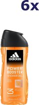 6x Adidas Shower 250ml 3in1 Power Booster