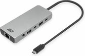 USB-C 4K / 8K 60Hz dockingstation voor 1 HDMI monitor, 2,5 Gigabit ethernet, USB-C 10Gbps, USB-A 10Gbps, 3,5mm audio, PD pass-through