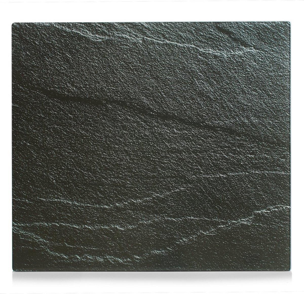 ZELLER ANTHRACITE SLATE glazen beschermplaat voor fornuis - groot