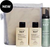 REF Stockholm - Forfait Réparation Ultimate - Cheveux abîmés - Forfait été - Forfait vacances - Forfait voyage - Shampooing Revitalisant Fibre Mousse