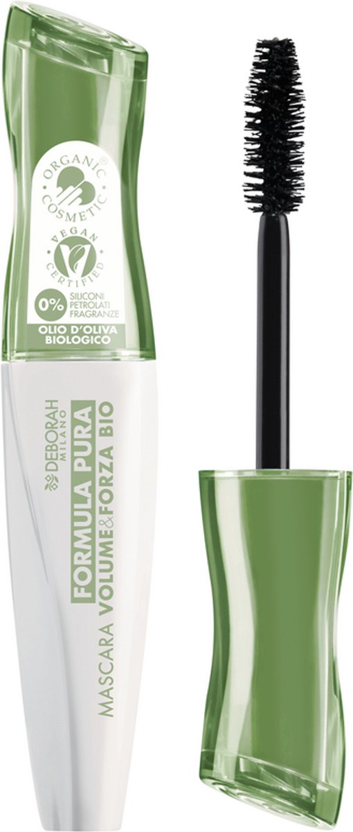 Goedkoopste Deborah Milano Pura Volume en Forza Mascara Bio Black 12ML