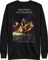 Artemisia Gentileschi 'Judith die Holofernes onthoofdt' ("Judith Slaying Holofernes") Beroemd Schilderij Sweatshirt | Unisex Premium Sweatshirt | Zwart | M