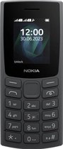 Nokia 105, Barre, SIM unique, 4,57 cm (1.8"), 160 x 120 pixels, 1000 mAh, Noir