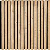 Woodschpanel Sawn Spruce 60 | Akupanel van gerecycled ECHT hout en vilt | NL hout en in NL geproduceerd | Geluidsdempend | Muurdecoratie | Wanddecoratie