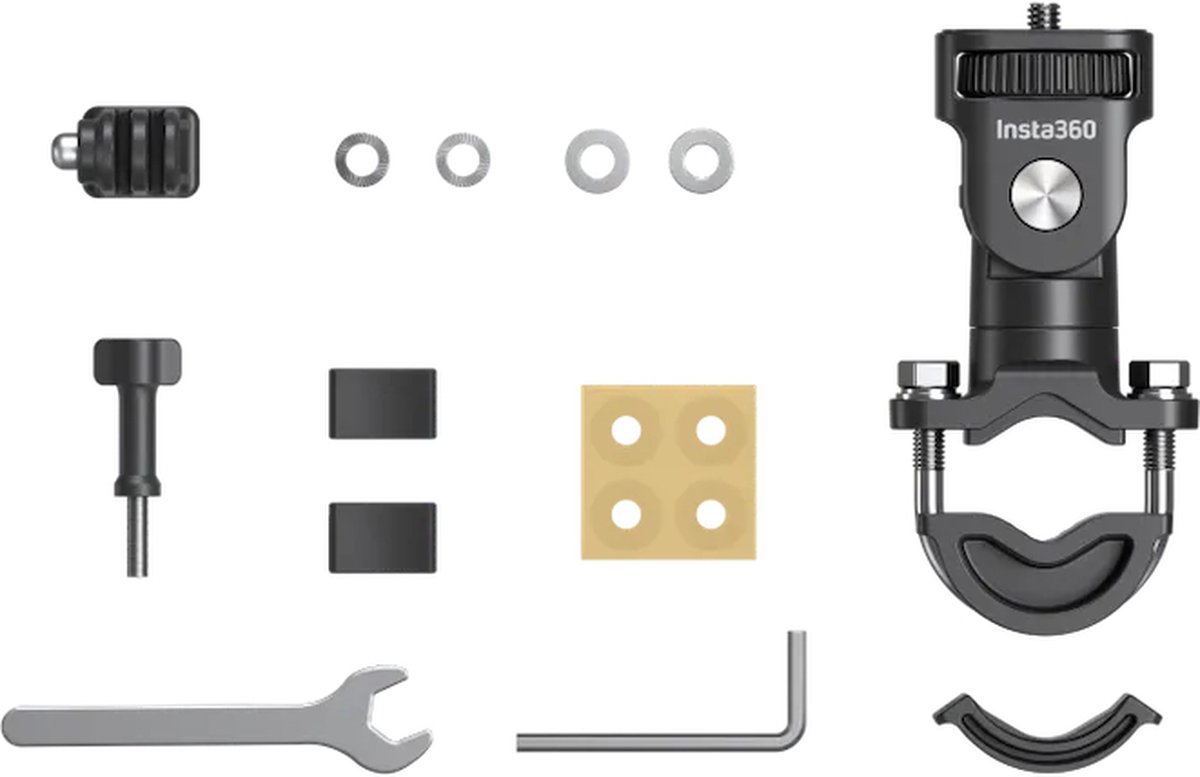Insta360 Motorcycle U-Bolt Mount Upgraded - 3rd person view - Motor Motorfiets - Panorama actioncam mount - X4 X3 X2 Ace Pro
