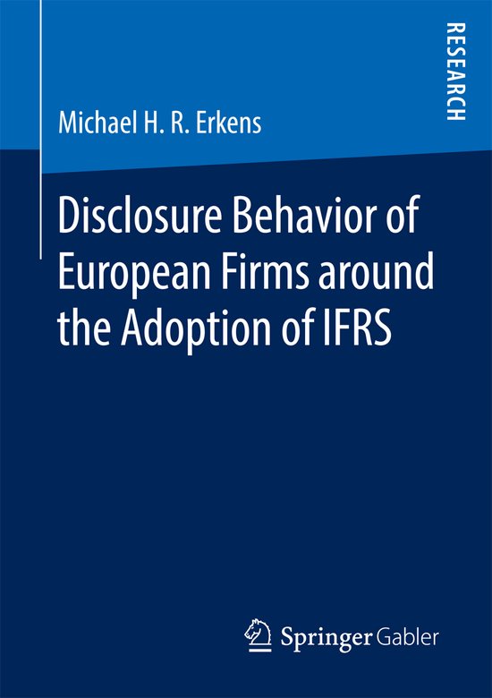 Disclosure Behavior of European Firms around the Adoption of ... - cover