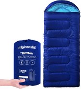 Omkeerbare gezellige en warme slaapzak voor volwassenen met kussensloop - 184 x 75 cm Slaapzak voor camping