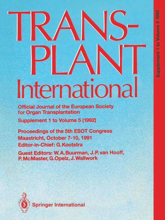 Transplant International Official Journal of the European So ... - cover